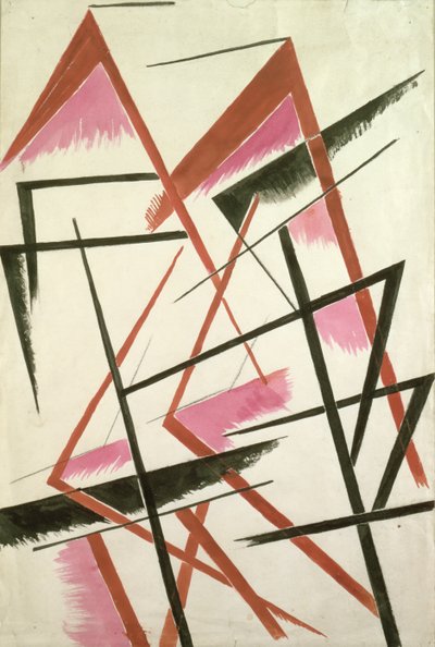 Linear Construction, c.1921 by Lyubov Sergeevna Popova